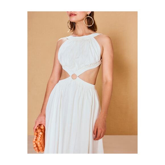 Cult Gaia 'Theia' White Linen Dress Size M - Picture 1 of 4